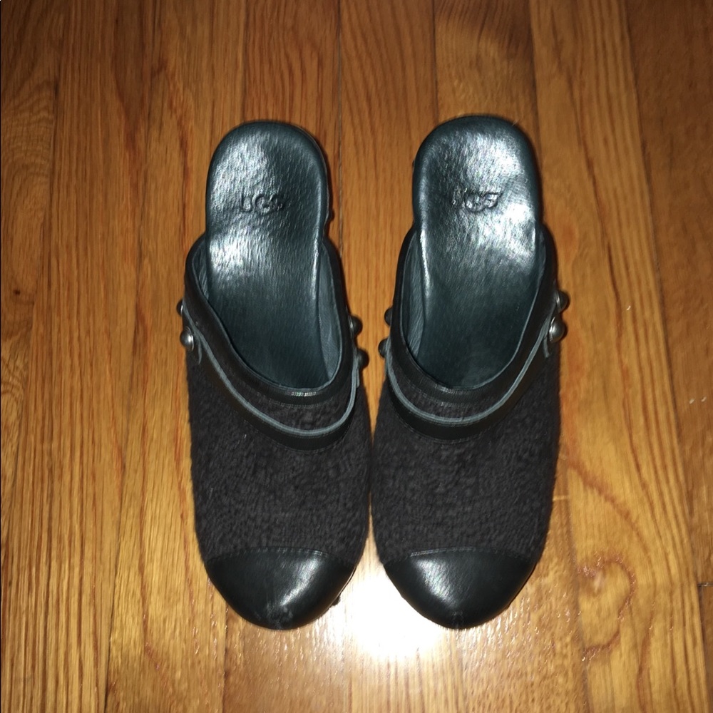 NWOT UGG Brown tweed clogs